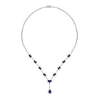 8.06 ct. Diamant Saphir Halskette