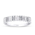 0.47 ct. Diamant Baguette Halb-Eternity Ring