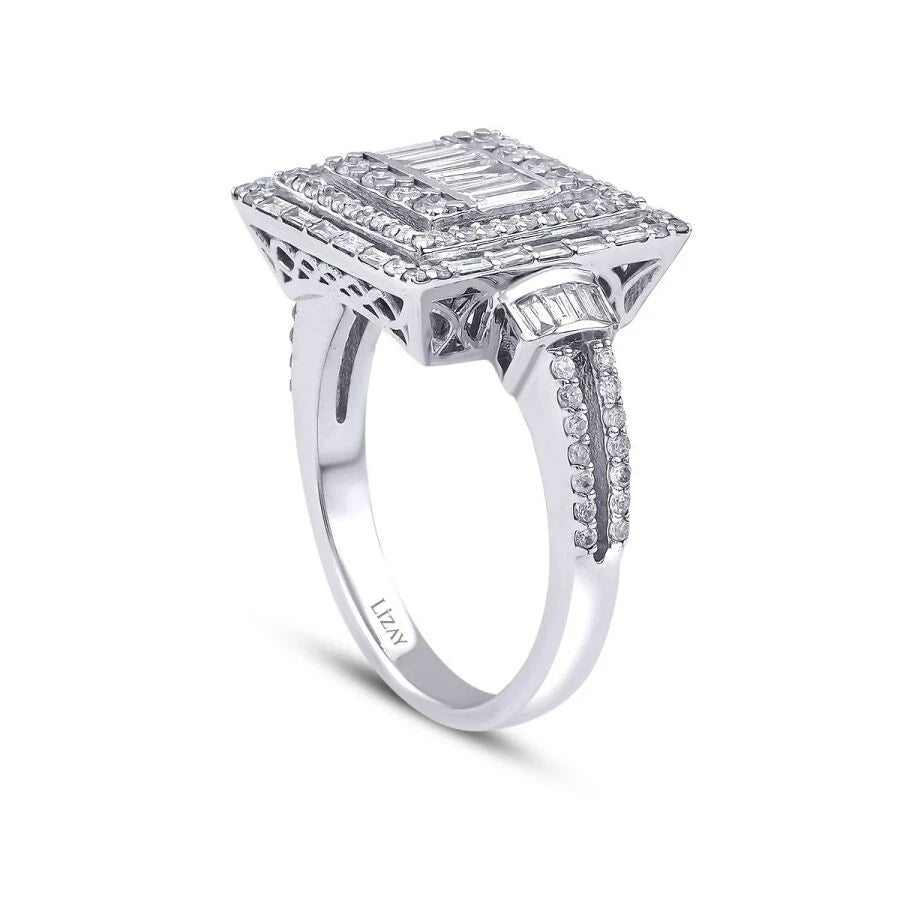 0.91 ct. Diamant Baguette Ring