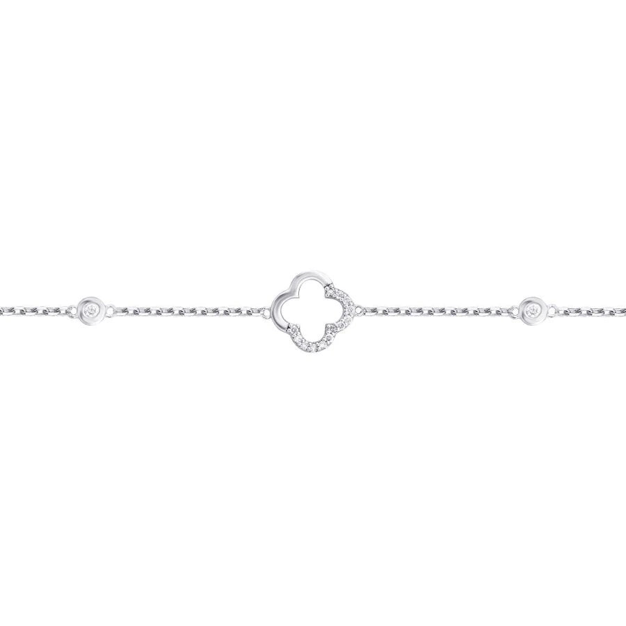 0.12 ct. Diamant Clover Armband