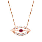 0.31 ct. Diamant Rubin Halskette