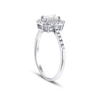 0.69 ct. Diamant Smaragd Ring