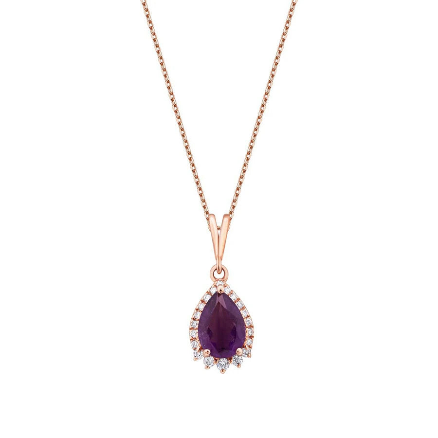 2.45 Karat Diamant Amethyst Set