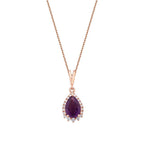 2.45 Karat Diamant Amethyst Set