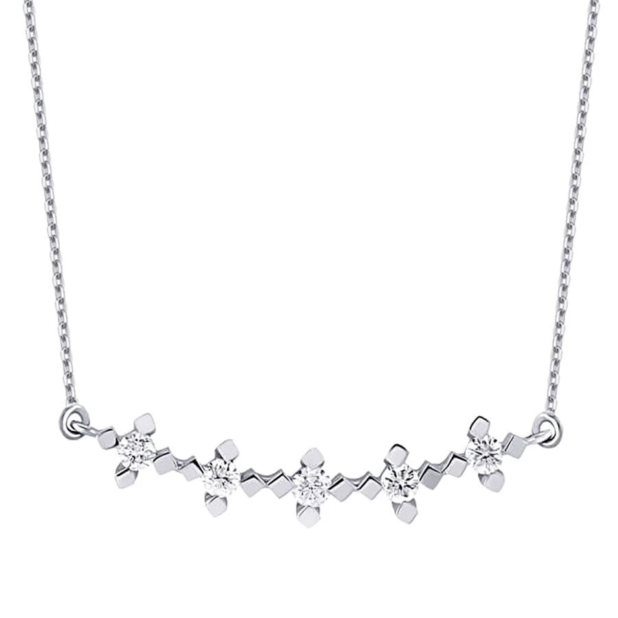 0.36 ct. Diamant Fünf-Stein Halskette