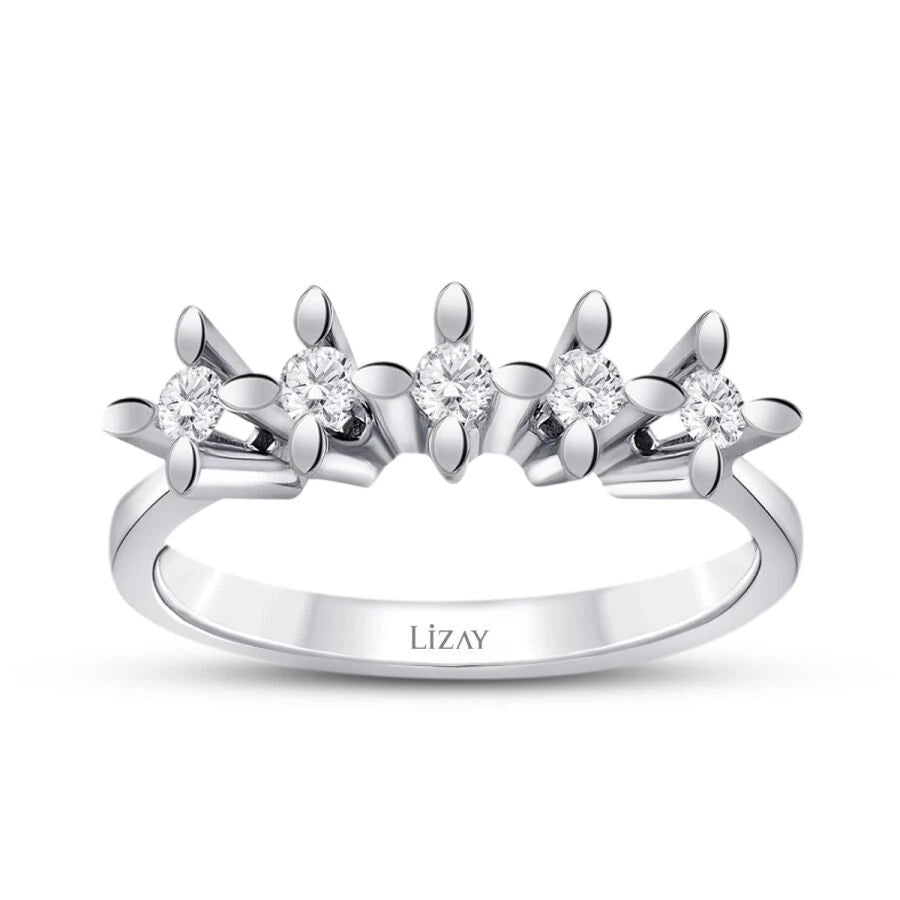 0.41 ct. Diamant Fünf-Stein Ring