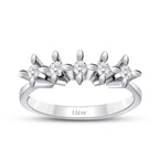 0.41 ct. Diamant Fünf-Stein Ring