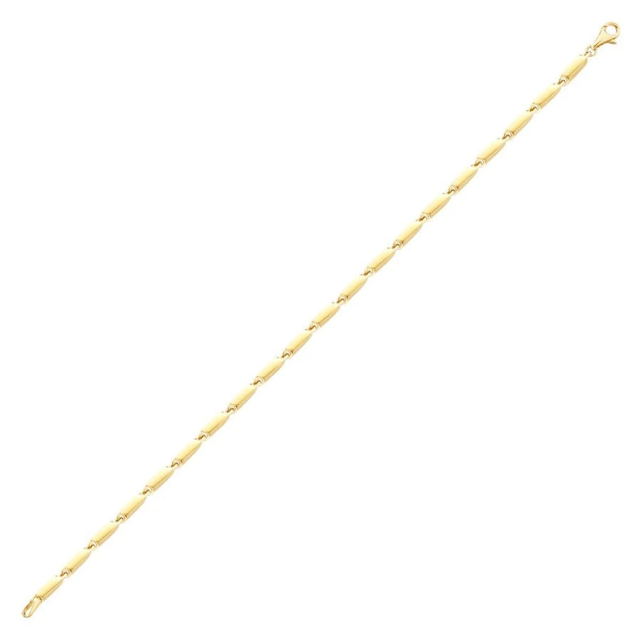 Gold Herren Armband mit Twist-Kette