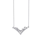 0.43 ct. Diamant Baguette Trend Halskette