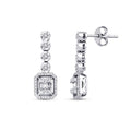 0.37 ct. Diamant Baguette Ohrringe