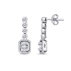 0.37 ct. Diamant Baguette Ohrringe