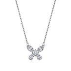0.38 ct. Diamant Schmetterling Baguette Halskette