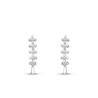 0.29 ct. Diamant Fünf-Stein Ohrringe