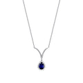 0.95 ct. Diamant Saphir Halskette