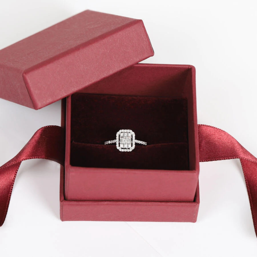0.28 ct. Diamant Baguette Ring