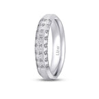 Klassischer Gold Pave Ehering