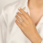 1.15 ct. Diamant Ovale Solitär Verlobungsring