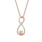 0.11 ct. Diamant Infinity Halskette