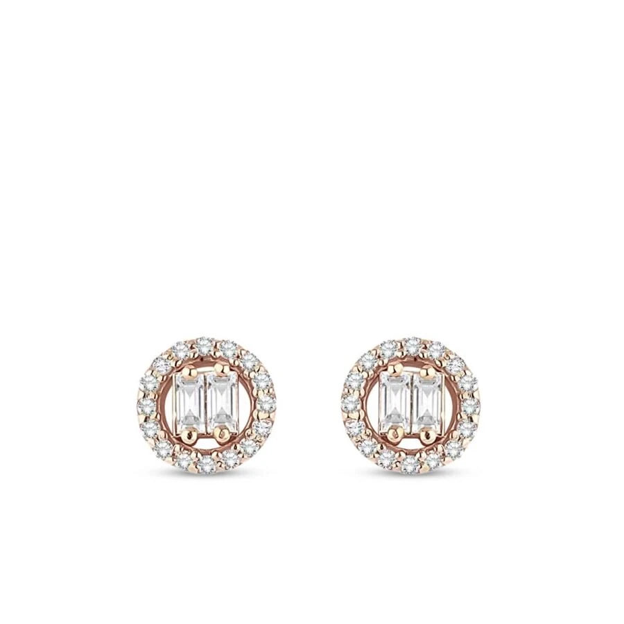 0.21 ct. Diamant Baguette Ohrringe