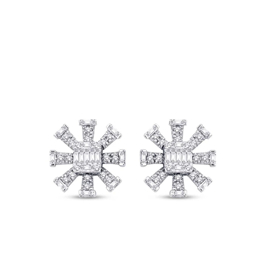 0.45 ct. Diamant Baguette Ohrringe