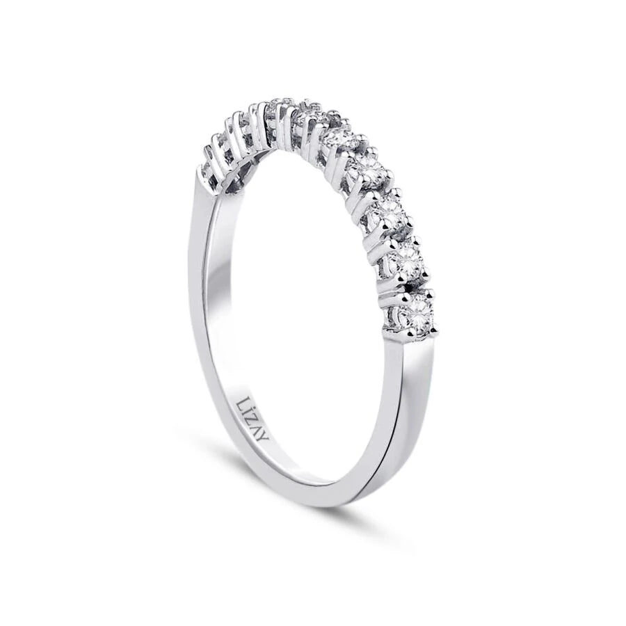 0.73 ct. Diamant Halb-Eternity Ring