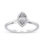0.21 Karat Diamant Tropfen Baguette Set