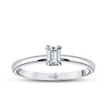 0.40 ct. Diamant Smaragd Schliff Solitär Verlobungsring