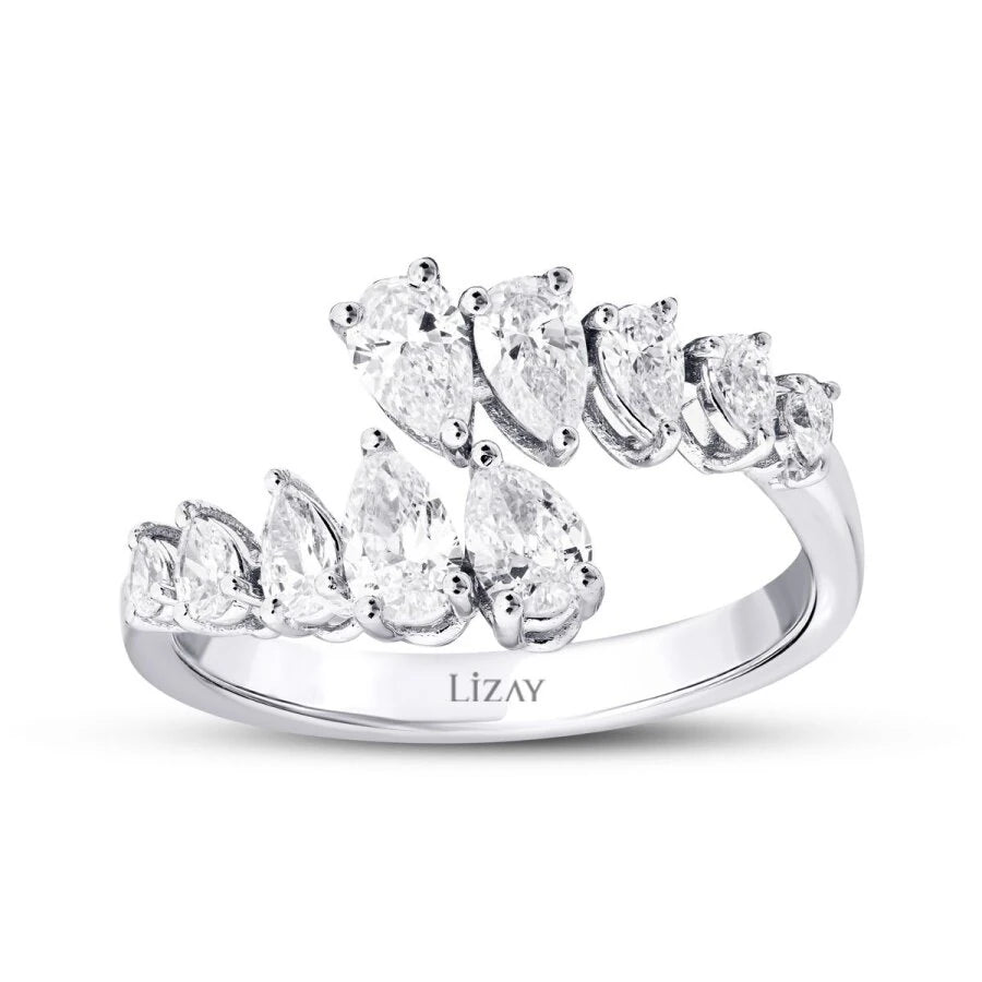 1.08 ct. Diamant Tropfen Ring