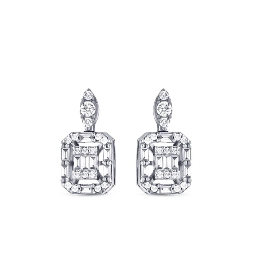 0.41 ct. Diamant Baguette Ohrringe