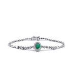 1.13 ct. Diamant Smaragd Armband