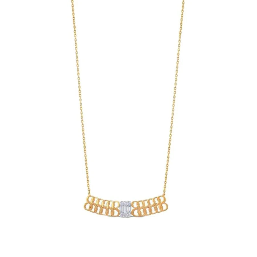 0.31 ct. Diamant Baguette Halskette