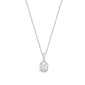0.14 ct. Diamant Baguette Halskette