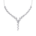 Gold Tennis Blätter Halskette