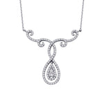 0.43 ct. Diamant Trend Tropfen Halskette