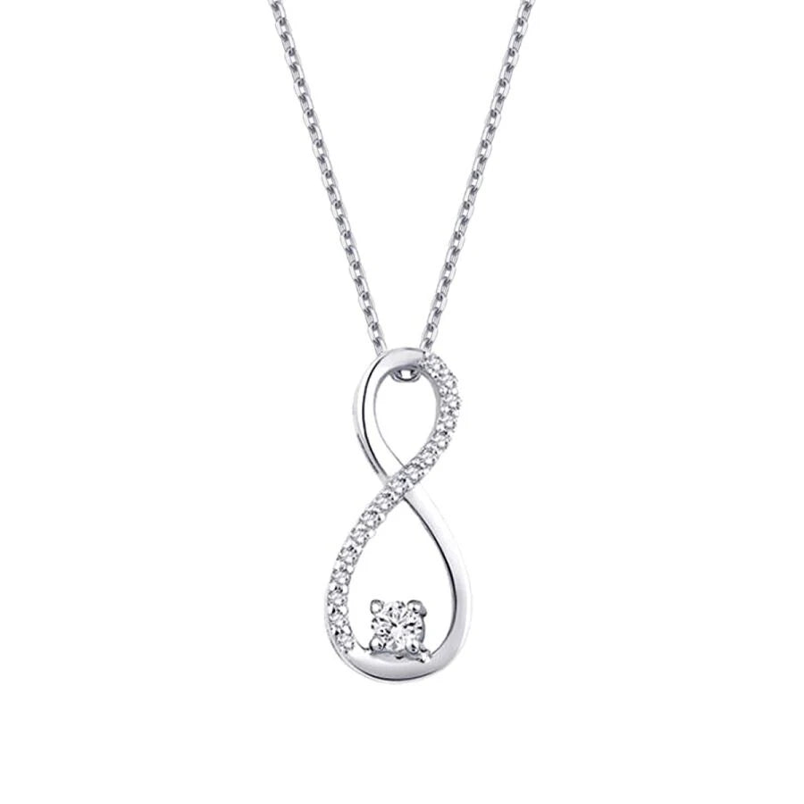 0.11 ct. Diamant Infinity Halskette