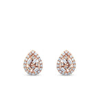 0.28 ct. Diamant Baguette Tropfen Ohrringe