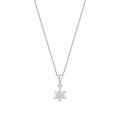 0.24 ct. Diamant Blumen Halskette