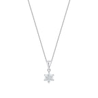 0.24 ct. Diamant Blumen Halskette