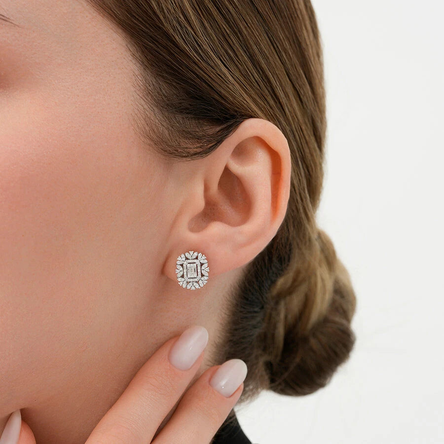 0.59 ct. Diamant Baguette Ohrringe