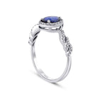 0.83 ct. Diamant Saphir Ring