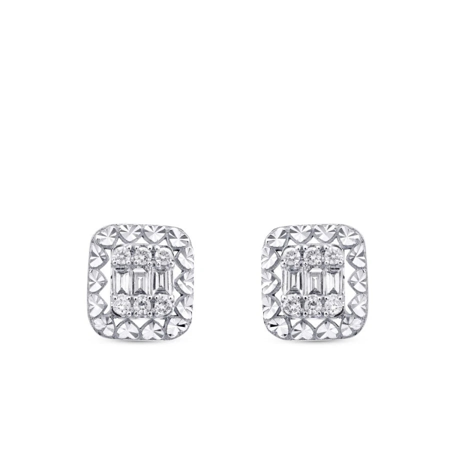 0.36 ct. Diamant Baguette Ohrringe