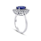2.23 ct. Diamant Saphir Ring