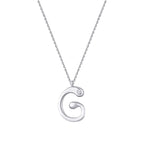 0.02 ct. Diamant G-Buchstabe Halskette