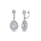 1.53 ct. Diamant Tropfen Baguette Ohrringe