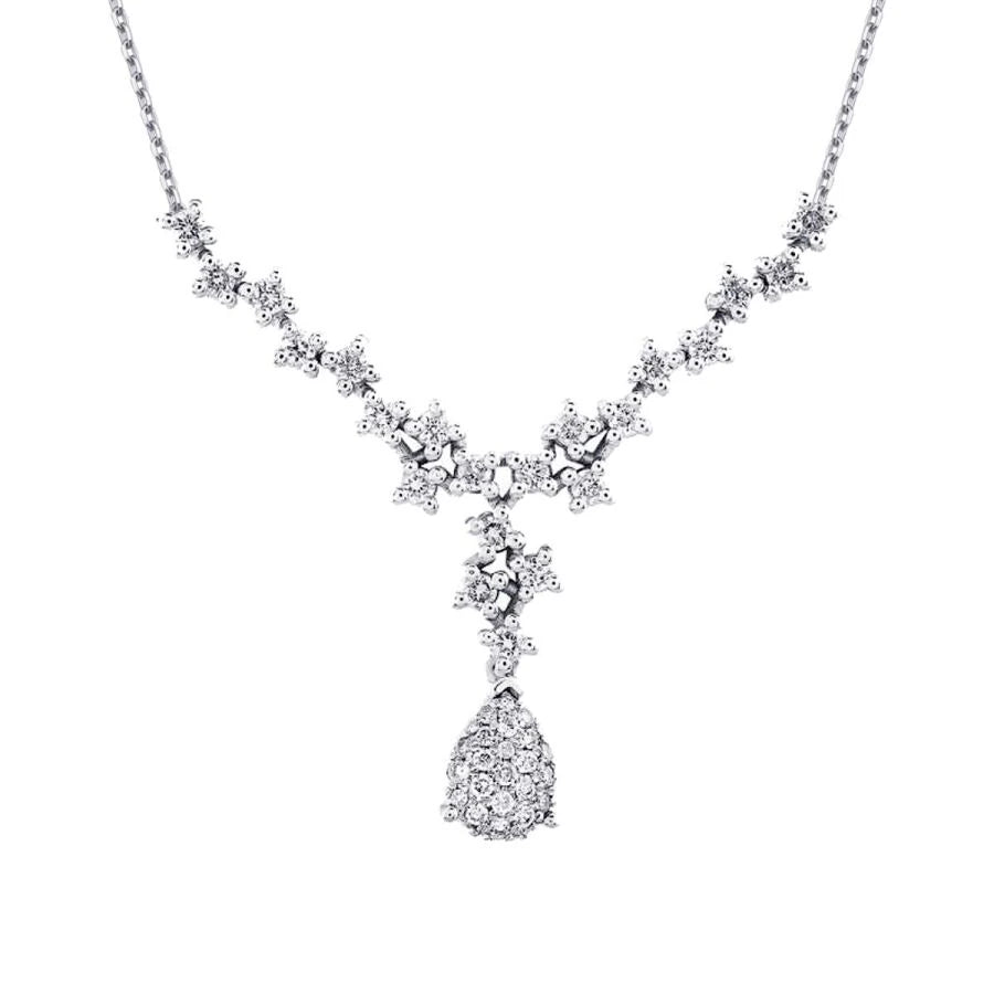 0.48 ct. Diamant Tropfen Halskette