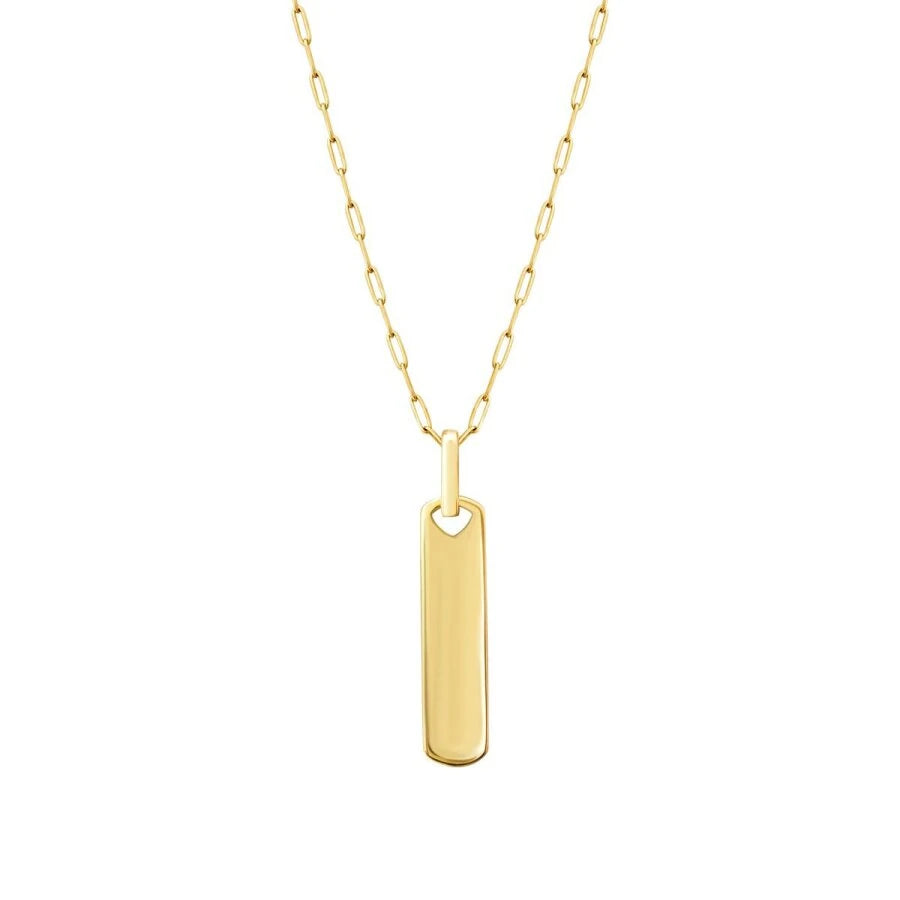 Gold Platten Herren Halskette