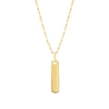 Gold Platten Herren Halskette