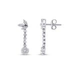 0.52 ct. Diamant Blumen Ohrringe