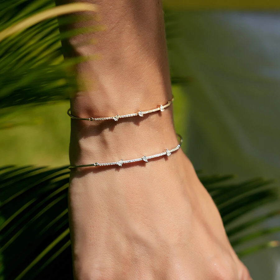 0.32 ct. Diamant Tropfen Armreif