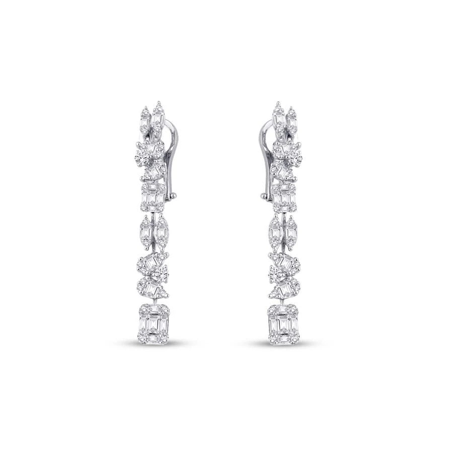 2.01 ct. Diamant Baguette Ohrringe
